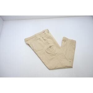 Merrell Carpenter Denim Work Pants Rugged‎ Hiking Camp Beige Mens Sz 40 x 32